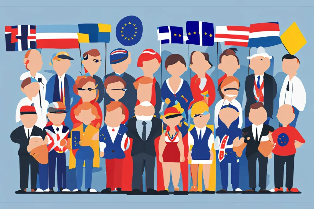 Rappresentanti politici per le elezioni europee.